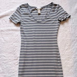 Body con striped dress.